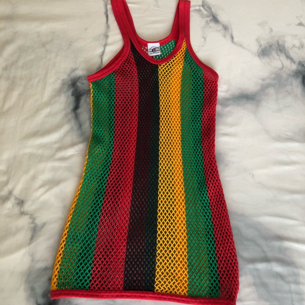 Rasta Crochet Dress